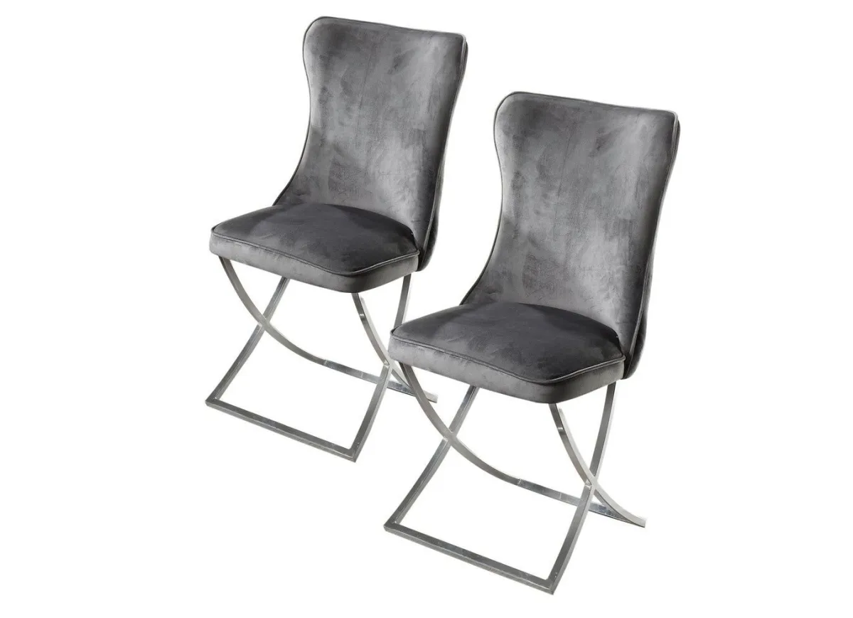 BADER Trendige Esszimmer-Stühle, 2er-Set