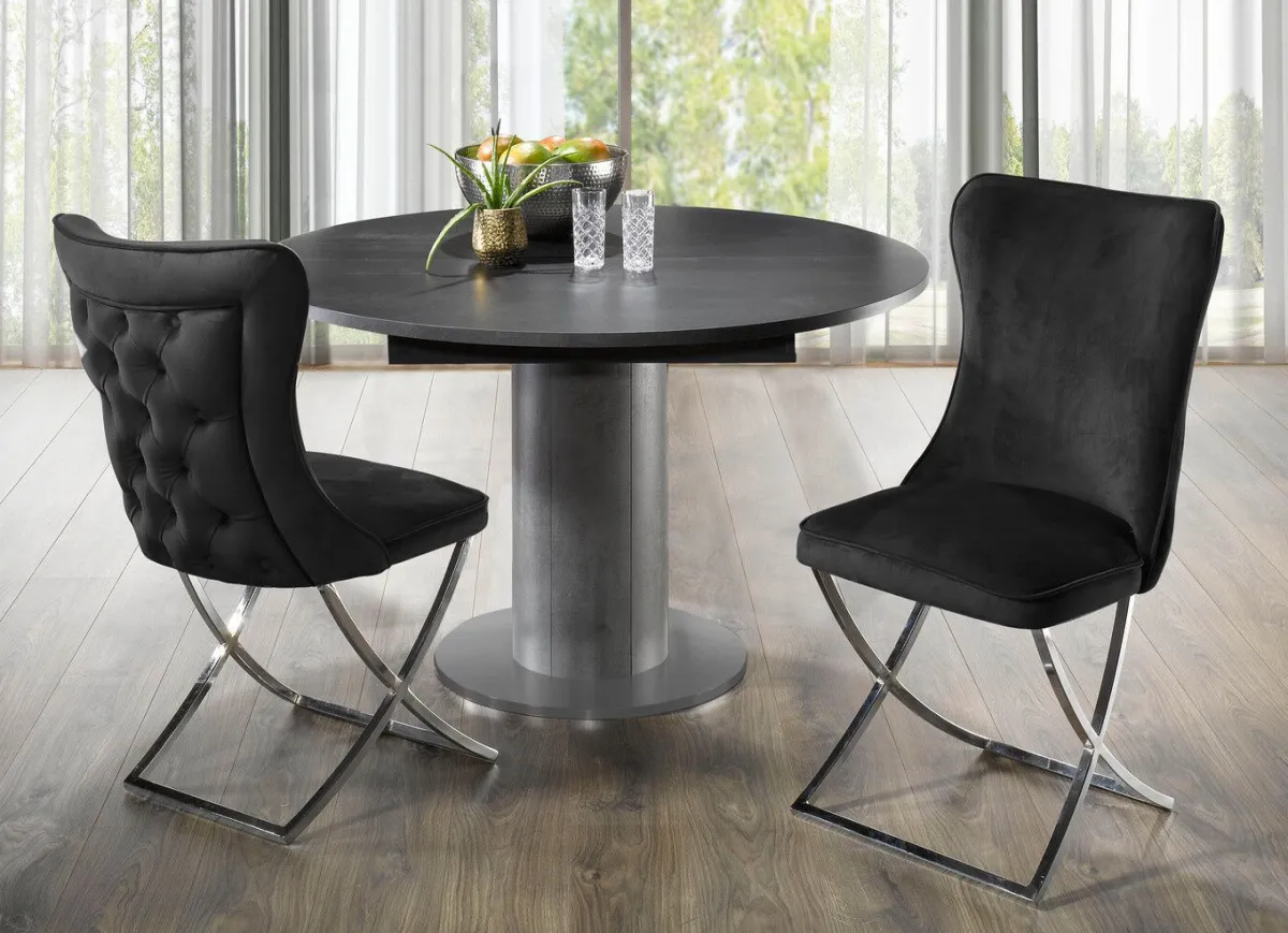BADER Trendige Esszimmer-Stühle, 2er-Set