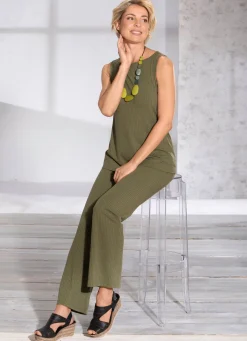 Damen KLAUS MODELLE MADE IN GERMANY Trägershirt mit modisch flachem Halsausschnitt in 2 Farben