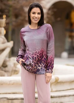 Damen laurakent Tunika mit Leo-Print