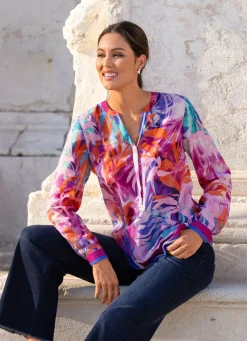 Damen laurakent Tunika mit schöner Bordüre