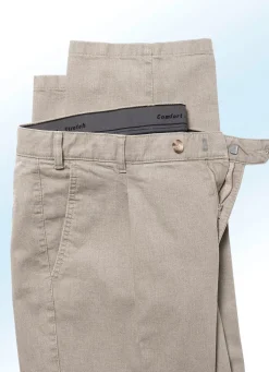 Herren BADER Unterbauch-Jeans mit Bundfalten in 3 Farben