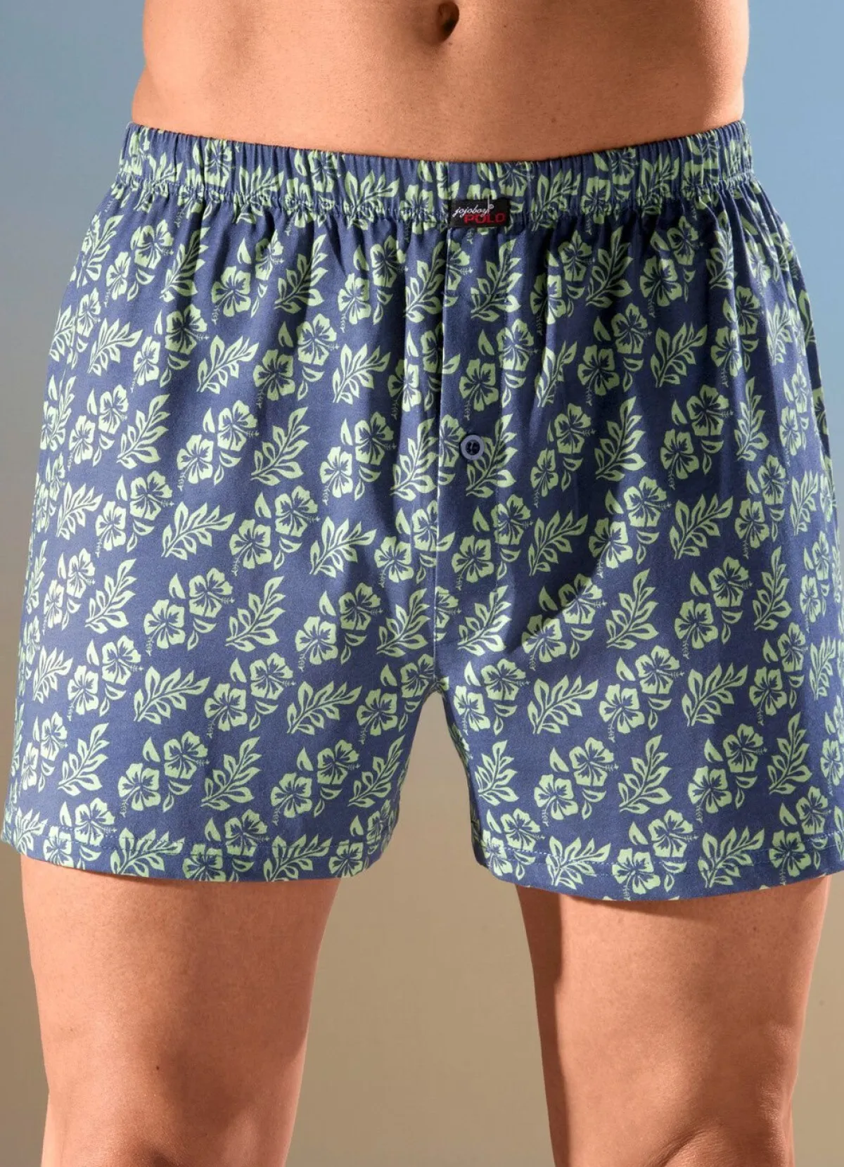 Herren BADER Viererpack Boxershorts mit knöpfbarem Eingriff