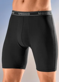 Herren BADER Viererpack Longpants mit Elastikbund