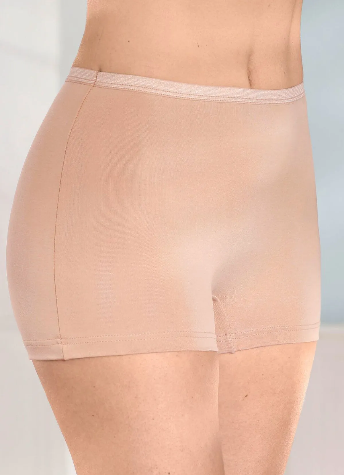 Damen BADER Viererpack Pants mit dezent glänzendem Elastikbund