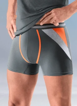 Herren BADER Viererpack Pants mit farbigen Einsätzen