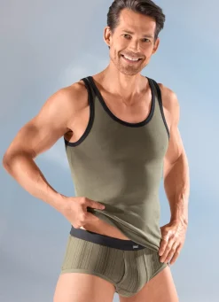 Herren BADER Viererpack Slips mit Softbund