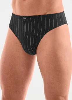 Herren BADER Viererpack Slips mit Streifendessin