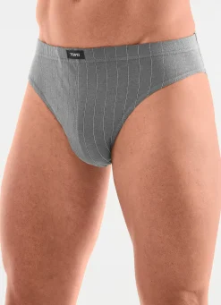 Herren BADER Viererpack Slips mit Streifendessin