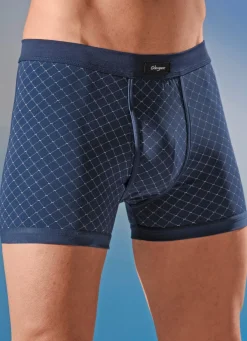 Herren BADER Viererpack Unterhosen aus Feinjersey, mit Eingriff