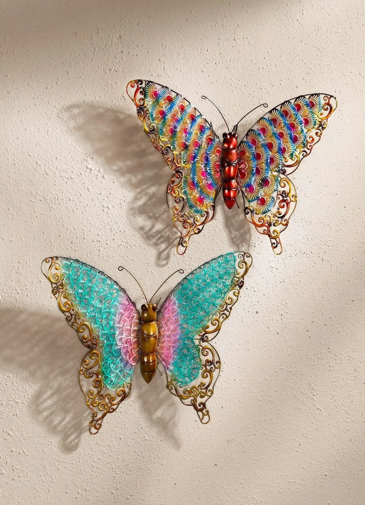 BADER Wanddeko Schmetterling aus Metall, 2er Set