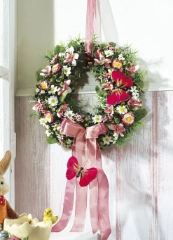 BADER Wandkranz mit Frühlingsblumen