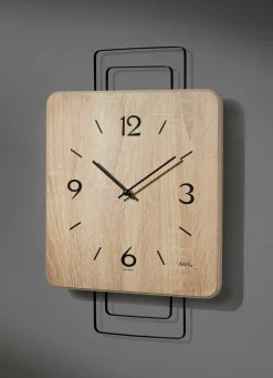 BADER Wanduhr mit Holzgehäuse aus dem Hause AMS
