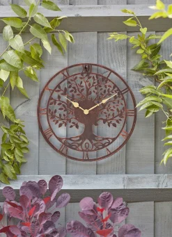 BADER Wanduhr mit Lebensbaummotiv