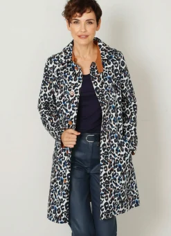 Damen BADER Wendemantel mit Animalprint