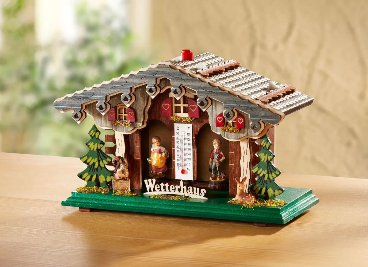 BADER Wetterhaus mit Thermometer