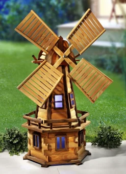 BADER Windmühle aus imprägniertem Erlenholz