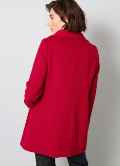 Damen BADER Wolljacke mit verdeckter Druckerleiste