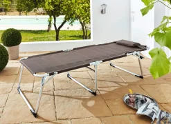 BADER XXL-Gartenliege mit 4-fach verstellbarem Kopfteil