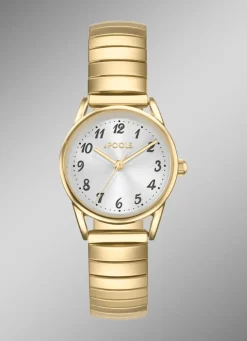 Damen BADER Zeitlose Quartz-Damenuhr Pools 1989 mit Zugband