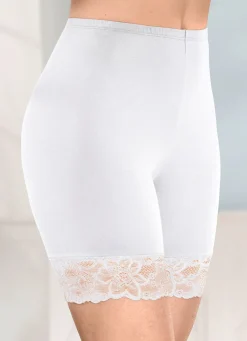 Damen BADER Zweierpack Longpants mit Spitze an den Beinabschlüssen