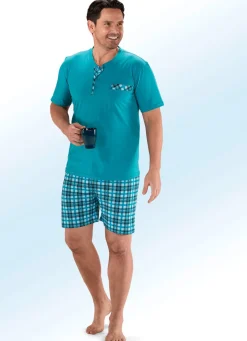 Herren BADER Zweierpack Shortys mit Knopfleiste und Brusttasche
